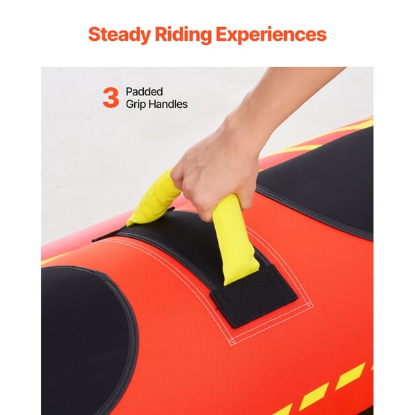 Puhallettava veneen vetorengas, 3 hengen kapasiteetti, kestävä PVC- ja nailonkangas, helppo vetää.