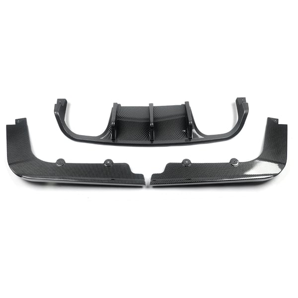 Bageste kofanger diffuser, skræddersyet til præstationsautomobil E92 E93, holdbar ABS-konstruktion,Kulfiberlook