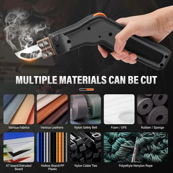 Hot Knife Skumskærer, 300W Effekt, 0-600℃ Temperaturinterval,sort