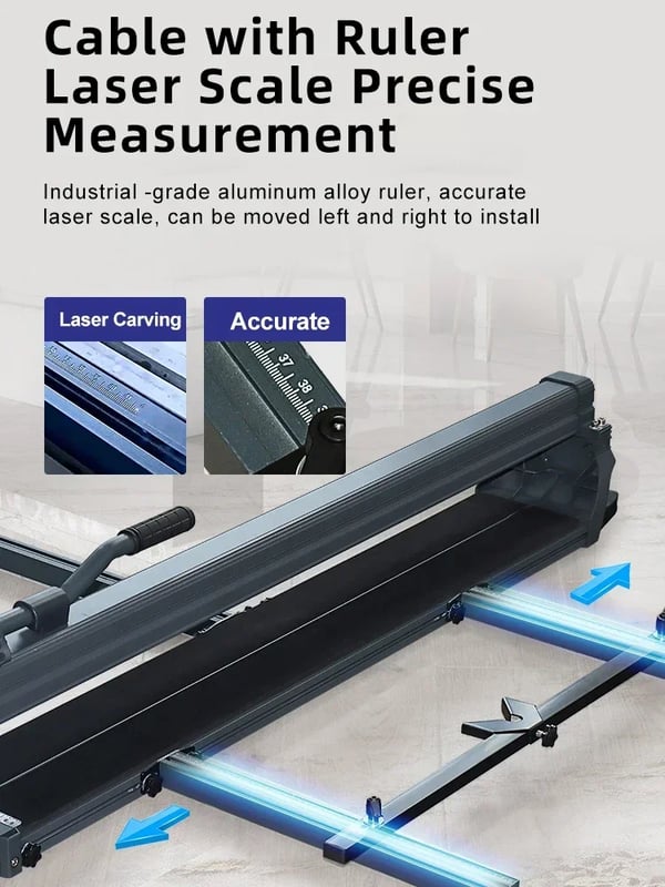 Fliseklipper, Ergonomisk Design, Præcisionsskæring,1200mm