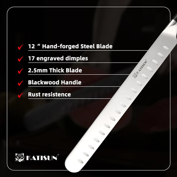 Skærekniv, kulstofstålblad, ergonomisk håndtag,13 tommer