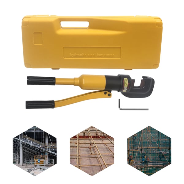 Hydraulisk Armeringsjernsklipper, Høj Skærekraft, Bærbart Design,Gul