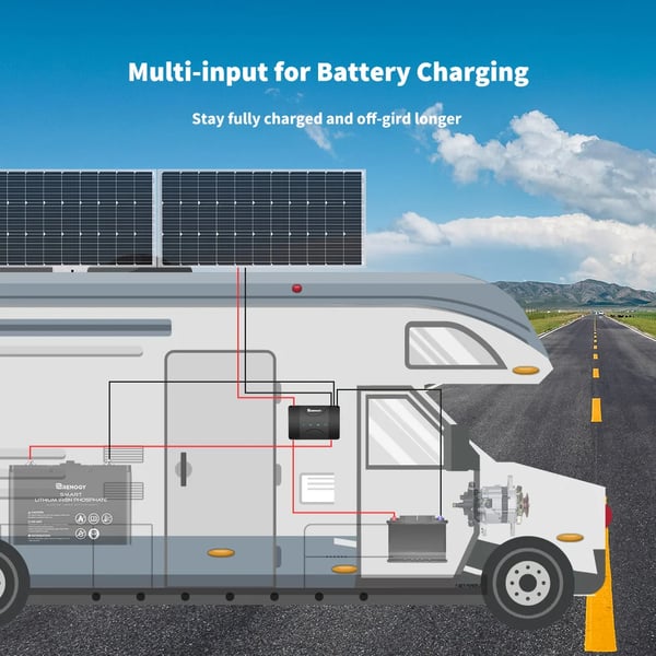 DC-DC On-Board Batterioplader, 12V, 30A Udgang, Indgangsspænding 8V-16V, Høj Effektivitet 95%, Kompakt Størrelse