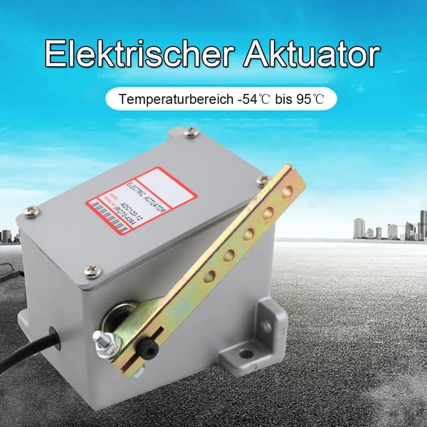 Elektrisk aktuator, bred spændingskompatibilitet 12V-32V, maksimalt drejningsmoment 1,0 lb-ft, driftstemperatur -54°C til 95°C