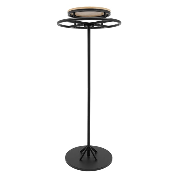 Tøjdisplaystativ, Rundt Design, Fritstående,sort