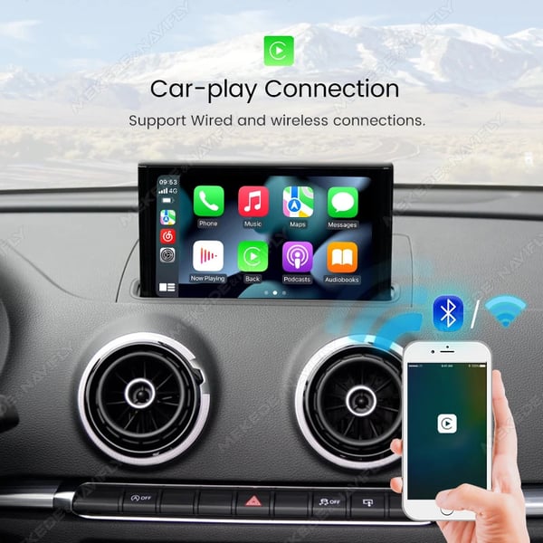 Bilskærm Opgradering, Trådløs CarPlay, Android Auto Kompatibilitet,MIB