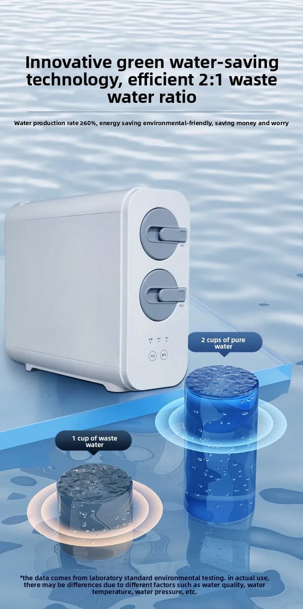 Omvendt Osmose Vandfiltreringssystem, Tankløs, Høj Flow Rate,800G