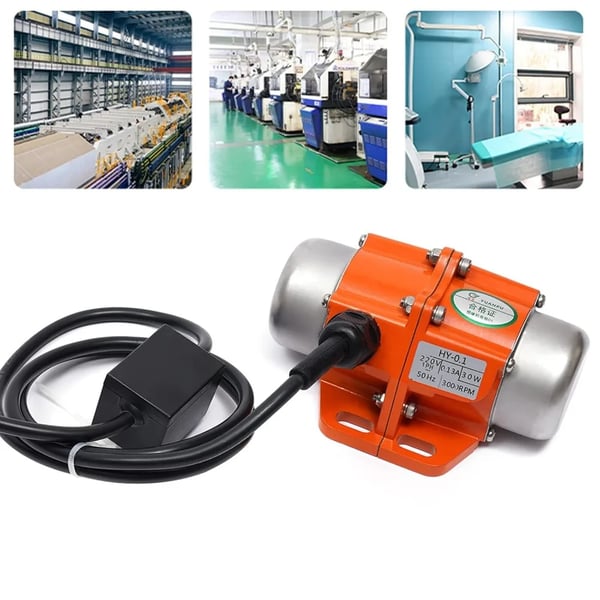 Vibrationsmotor, En-faset AC, Justerbar Excentrisk Blok,Rød