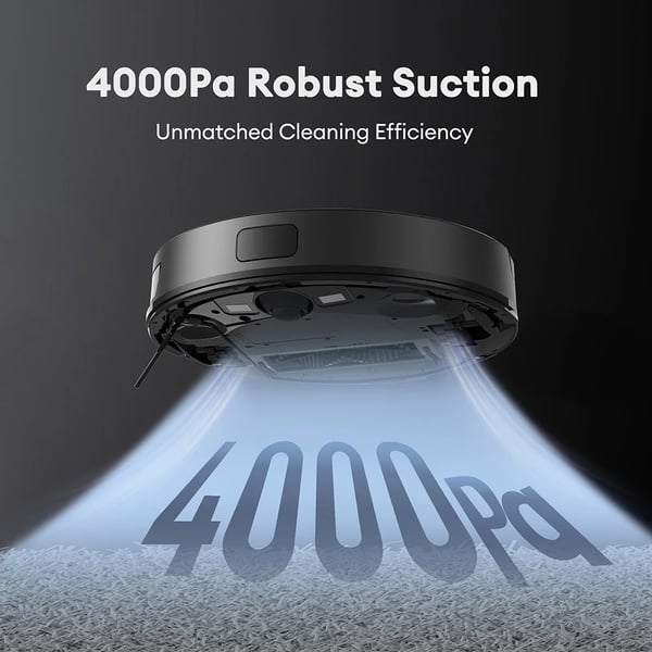 Robotstøvsuger, 4000Pa sugeevne, 120 minutters driftstid,EU, Ultenic D10