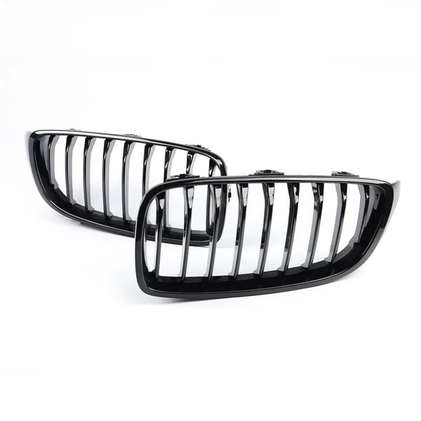 Framgrillmontering, Optimerad Luftflöde, Enkel Installation,Blank svart