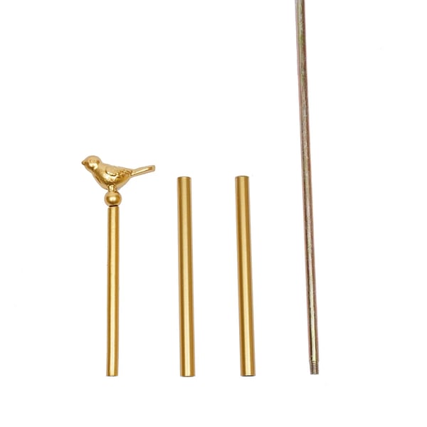 Frugtkurv, 3-lags design, alsidig opbevaring,Guld