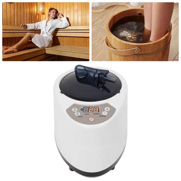 Sauna Dampmaskine, 1000W Effekt, 3L Kapacitet, 9 Temperaturniveauer, Timer 5-95 min, Fjernbetjening