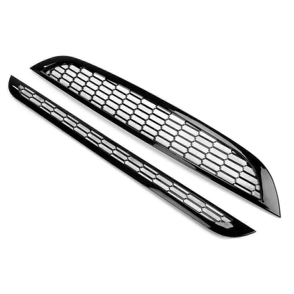 Bilgrill, Kompatibel med MINI COOPER, Honningkage Mesh Design,sort