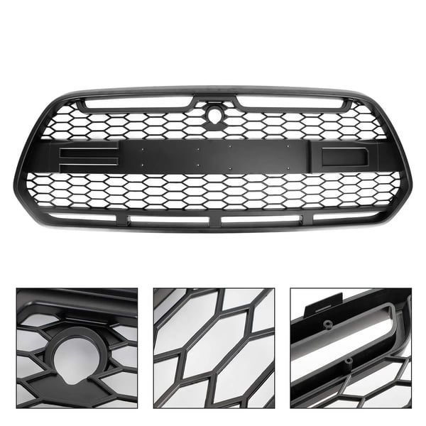 Front Bumper Gitter, ABS Plast, Passer til Ford Transit MK8 (2015-2018), Direkte Erstatning, Front Placering, Forbedret Luftstrøm