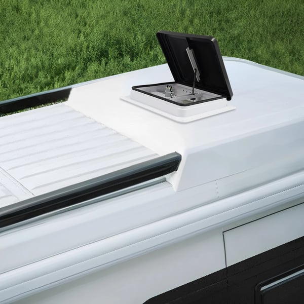 Ventilations taklucka, passar standardstora husbilsöppningar, myggnät, svart
