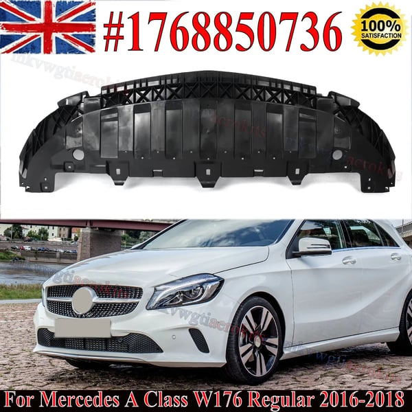 Front Bumper Beskyttelse, Holdbart Plastik, Nem Installation,som vist