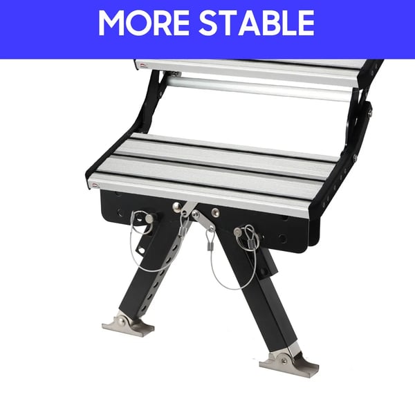Folding Caravan Step Stabilizer, Høj Belastningskapacitet, Justerbar Højde, Holdbar Konstruktion