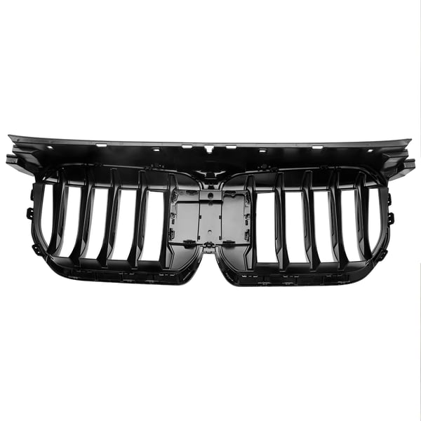 Frontgitter, ABS-plastik, glans sort, frontplacering, kompatibel med BMW X1 U11 U12, 100% helt ny