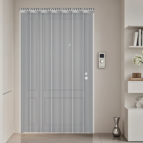 Klar Dørgardin, Holdbar PVC, Nem Installation,Klar