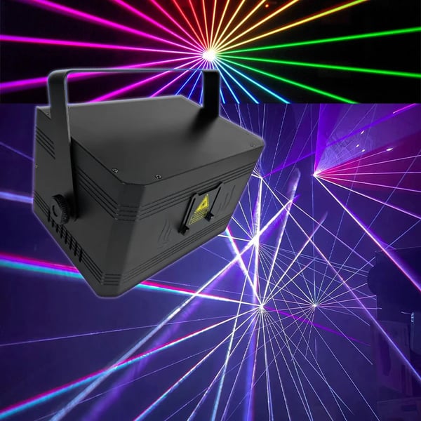 Laserprojektori, täysivärinen, Bluetooth-ohjaus,musta, EU-pistoke
