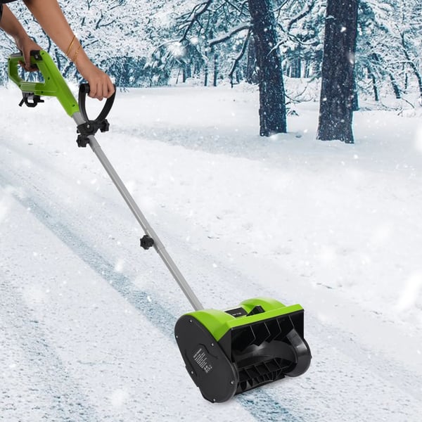 Lumisweeperi, 1200W puhdas kuparimoottori, ergonominen muotoilu, säädettävä kahva,vihreä, Sähkö
