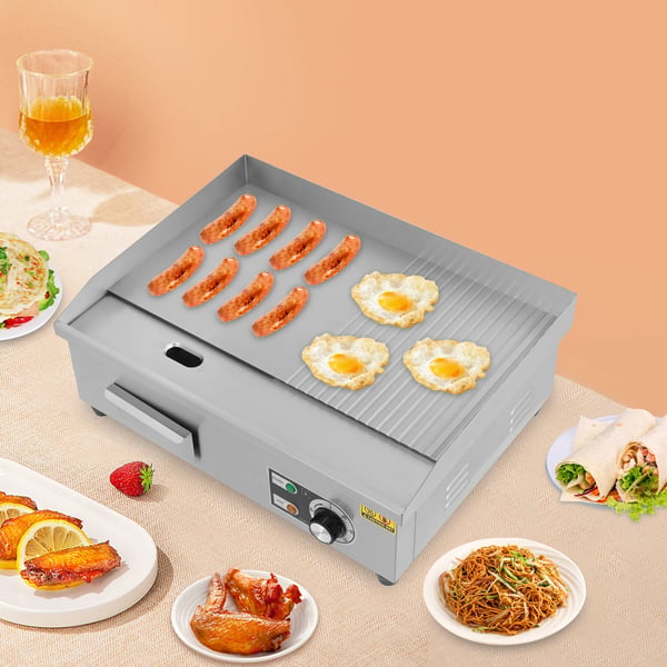 Elgrill, 220V, 3000W, Temperaturområde 50-300°C, Mått 55*43*24cm, Oljetankkapacitet 0.5L
