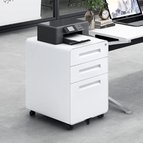 Arkivskab, Mobil Design, Låselig Sikkerhed,HVID