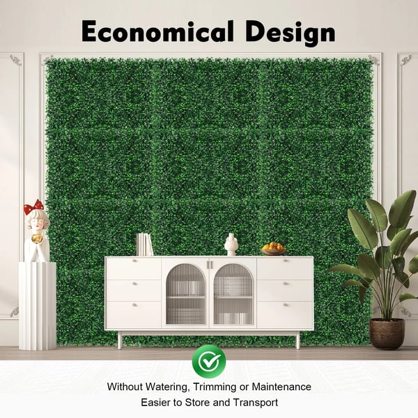 Konstgräsmatta Panel, Lätt att Installera, Miljövänlig Design,grön