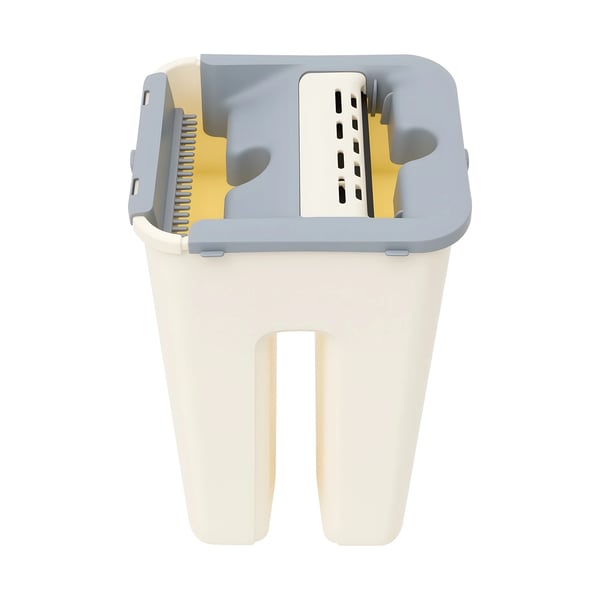 Flad Moppe, Ergonomisk Design, Genanvendelige Moppeklude,Beige