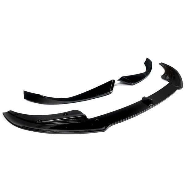Front Bumper Splitter, Forbedret Aerodynamik, Aggressiv Styling,Glansfuld Sort
