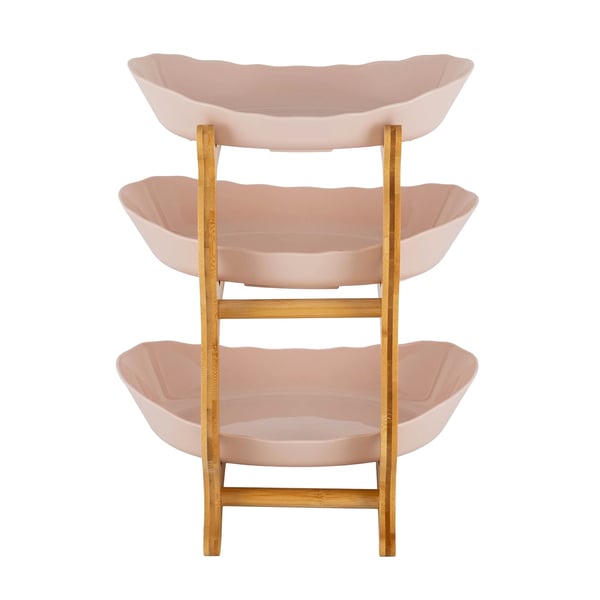 Lagkagefad, Holdbart akryl, 30 cm højde, 25 cm bunddiameter, Egnet til desserter, Letvægtsdesign