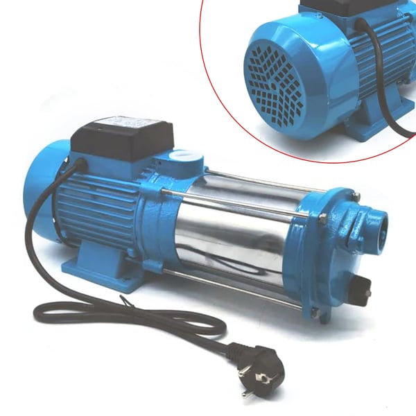 Vandpumpe, 4000L/H Flow Rate, 11 Bar Tryk,Blå