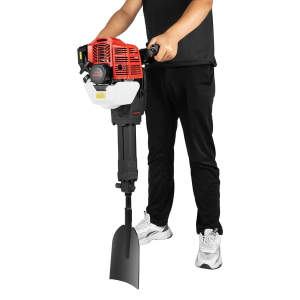 Paalupora, 2-tahtimoottori, ergonominen kahva,musta
