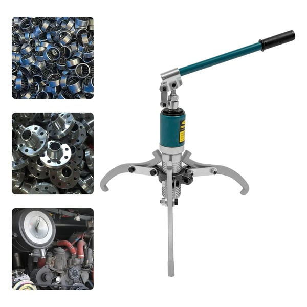 Hydraulisk trækker, maksimal slaglængde 60 mm, maksimal rækkevidde 180 mm, maksimal spredning 300 mm, nominel effekt 15 T, produkt højde 39,5 cm