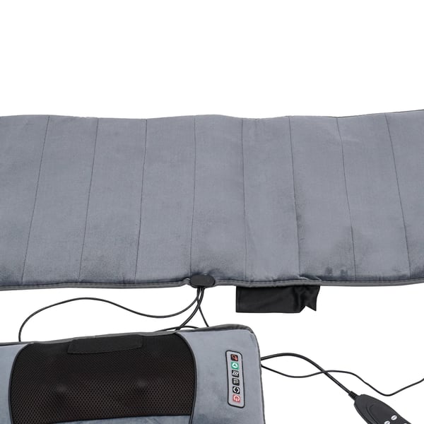 Massagemåtte, Aftagelig Nakke pude, Vibrerende Funktioner,EU Stik, Grå