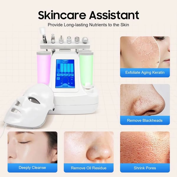 Hydrafacial Maskine, Dyb Rensning, Næringsstofoptagelse,HVID