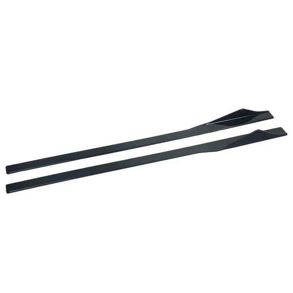 Side Skirt, Kompatibel med Performance M Sport Bumper, Holdbart ABS Plast,Glansende Sort