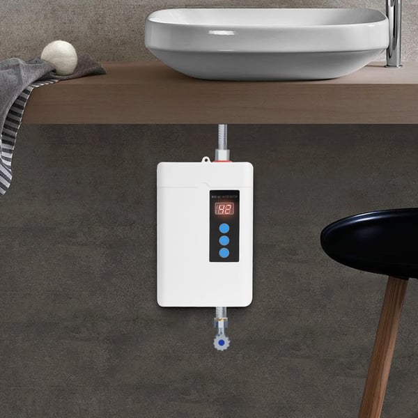 Vandvarmer, øjeblikkelig opvarmning, intelligent temperaturkontrol, 100 liter i timen, kompakt design