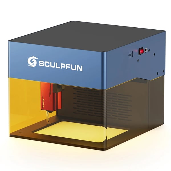 Laserkaiverrin, 5W Diode Laser, Integroitu Savusuodatin,EU, SCULPFUN iCube Pro