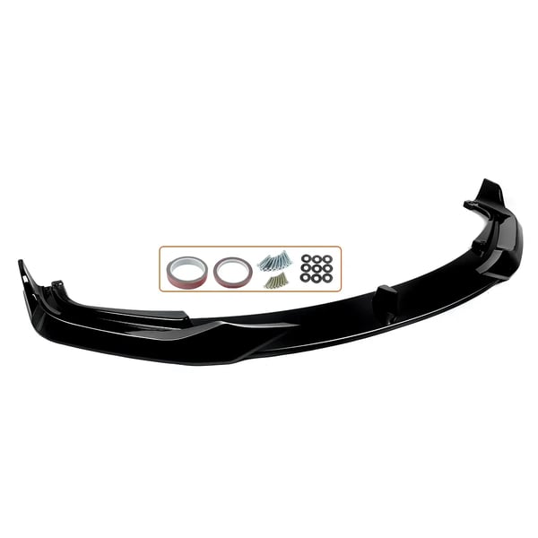 Front Bumper Splitter Lip, Skræddersyet Design, Letvægts Konstruktion,Glansende Sort