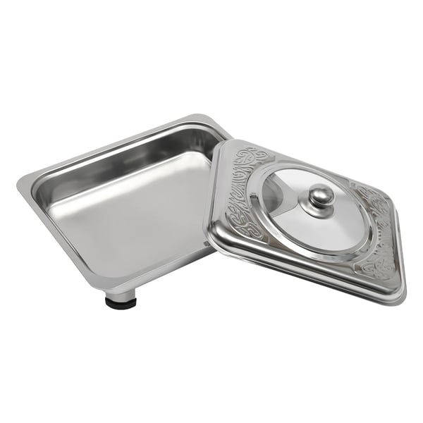 Buffébricka, Rostfritt Stål, Avtagbara Ben,4PCS