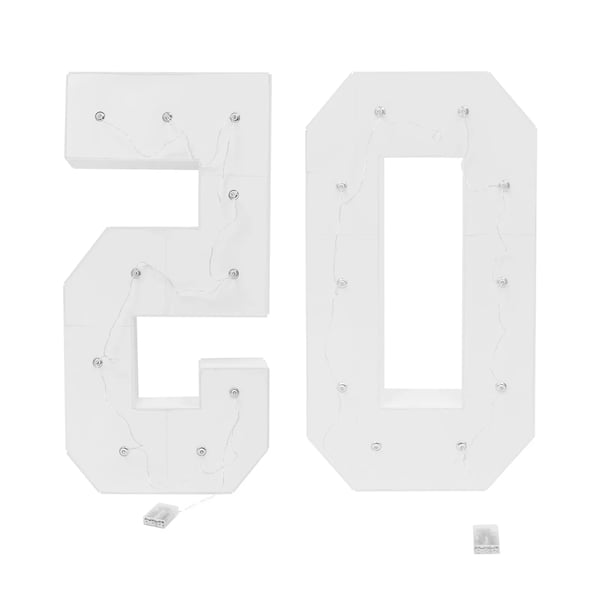 Valaise numerot, sisäkäyttöön, helppo asennus,VALKOINEN, M