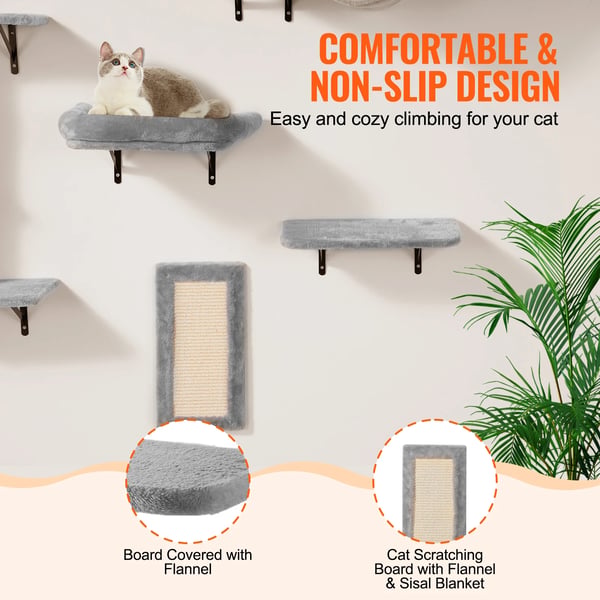 Katteshelves, Robust Design, Tre-niveau Struktur,6stk