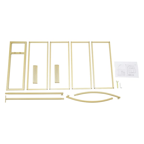 Bröllopsblomsterställ, Robust stålkonstruktion, Mångsidig design,Guld