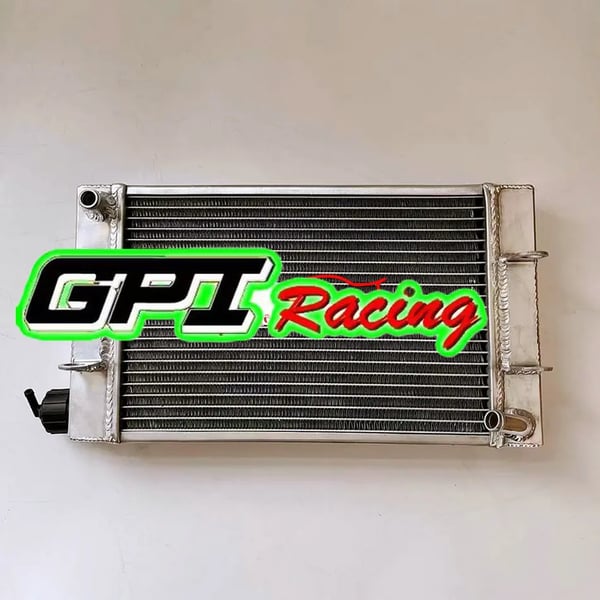 Radiator, Legeret Aluminium, 41cm x 23cm, Kompatibel med Mini Junior og Senior Go Karts, Frontmonteringsposition, Holdbar Varmeafledning