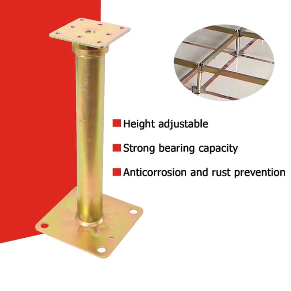 Støt Jack, Heavy-Duty Stål, Justerbar Højde,4Stk Jacks