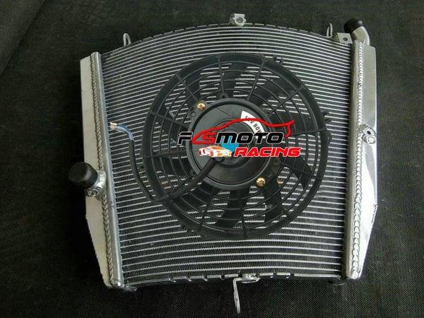 Radiator, Aluminium Materiale, Øget Kølekapacitet, Kompatibel med Højtydende Motorcykel 2006-2007, TIG Svejset, Inkluderer Venstre og Højre Enheder