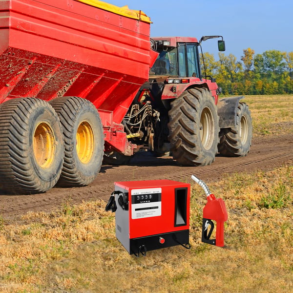 Dieselöverföringspump, Självprimande, 60L/min Flödeshastighet,Röd