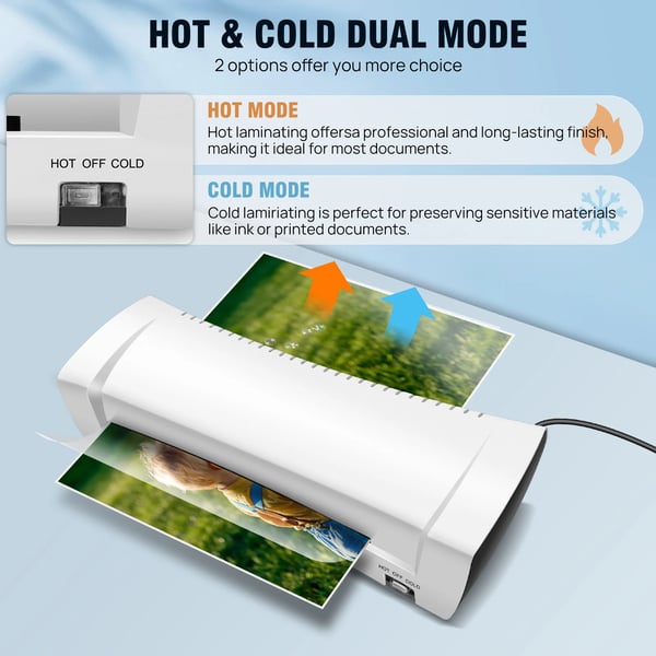 Laminator, 200W Effekt, 280 mm/min Hastighed, Kompatibel med A4/A5/A6, ABS + Hardware Materiale, Varme Temperatur 125 °C - 135 °C