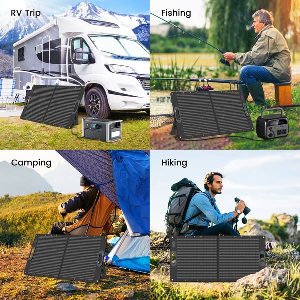 Solpanel, Bärbar Design, Hög Effektivitet, SPC100, 100 W, 20.5V